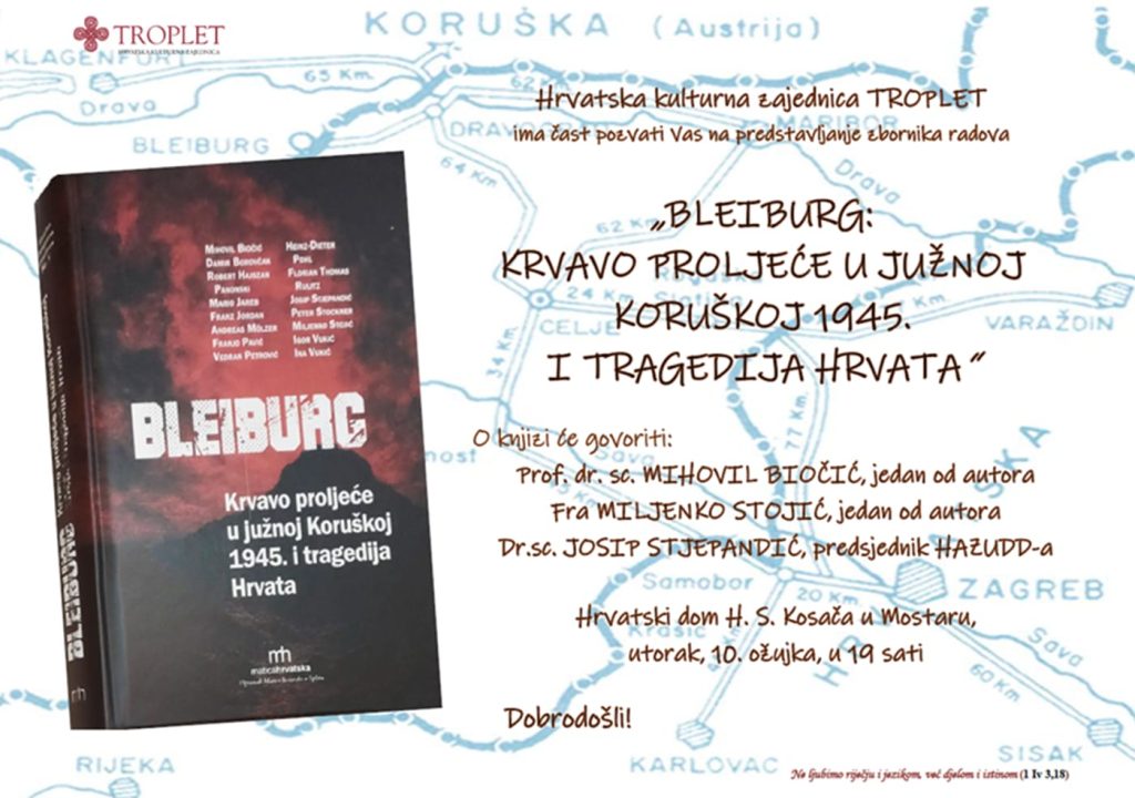 Predstavljanje knjige “Bleiburg – Krvavo proljeće u južnoj Koruškoj 1945. i tragedija Hrvata”